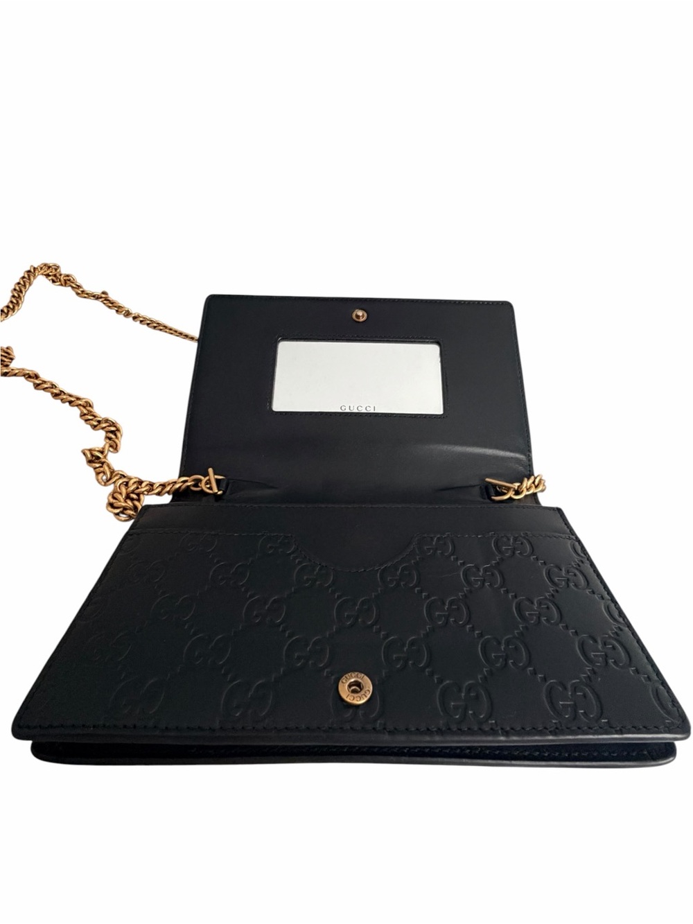 Authentic Guccissima Linea Cat Animalier Wallet On Chain- FREE COA - Picture 8 of 11
